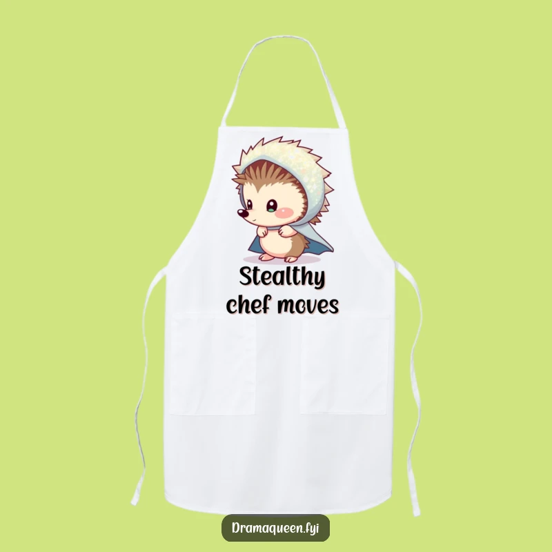 Funny Shy Hedgehog Cape Apron: Quirky Kitchen Accessory, Hilarious Funny Gift Idea