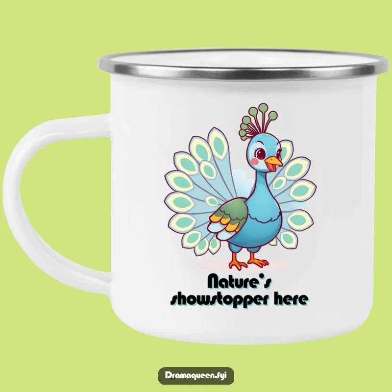 Funny Regal Peacock Campfire Mug - Fabulous Sips Outdoors