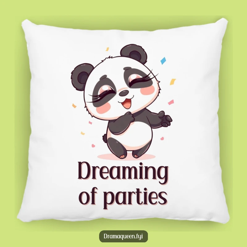 Funny Panda Confetti Pillow: Cozy Exaggerated Flair Panda, Comfy Funny Gift