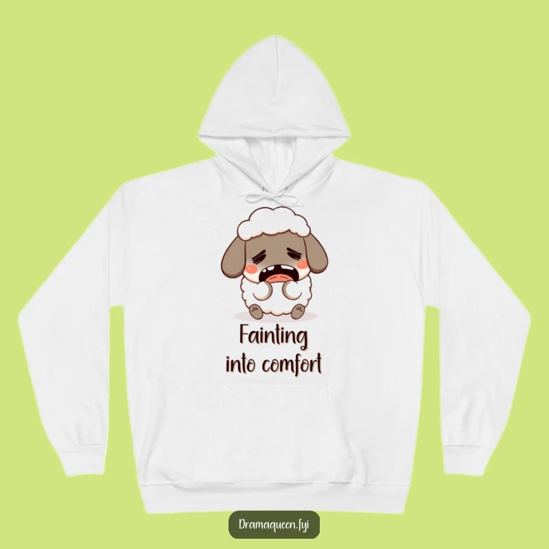 Funny Fainting Sheep Hoodie: Cozy Drama, Perfect Funny Gift